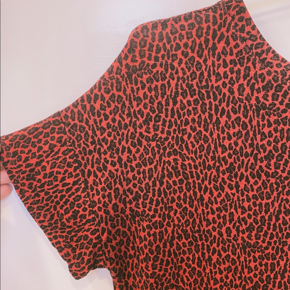 Red Leopard Tee